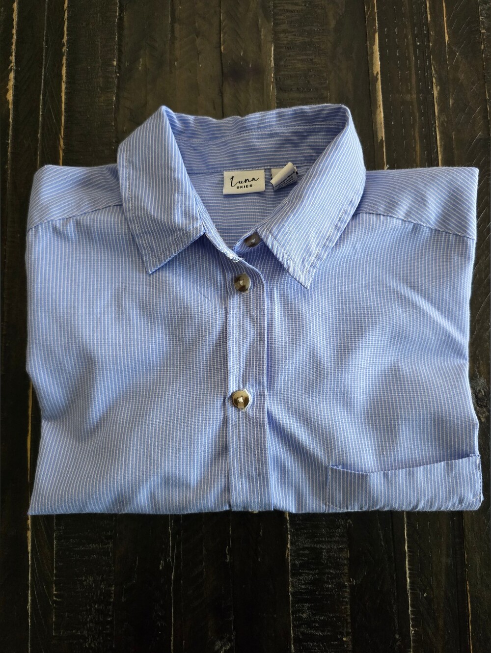 Luna Skies Button-Front Shirt Women's Size Small